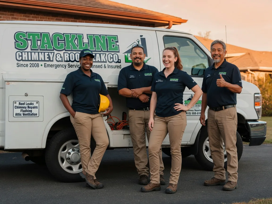 Chimney flashing repair company in Center Point, TX